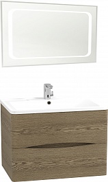 Водолей Мебель для ванной Adel 100 подвесная дуб крымский коричневый – фотография-1